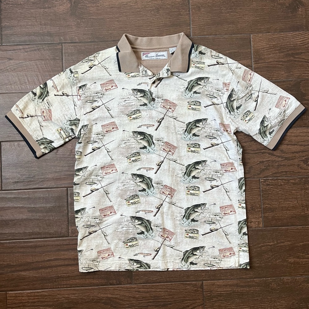 American Summer fishing big bass polo